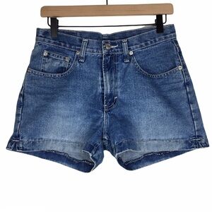 JORDACHE Vintage Jean Shorts High Rise Medium Wash Denim 100% Cotton Size 9/10